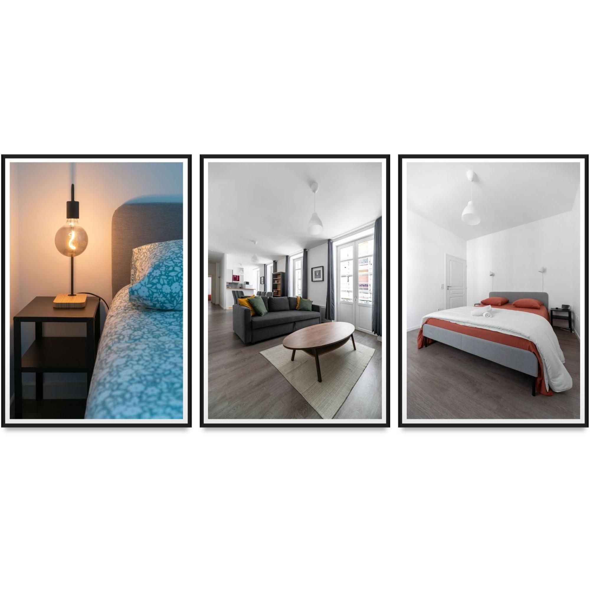 Le Brit - Grand Appartement Design, 3 Chambres, Centre Ville Vichy Dış mekan fotoğraf